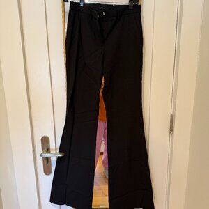 Theory Black Flare Pants